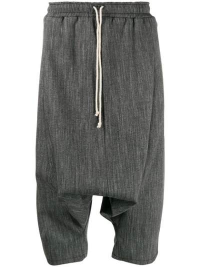 Alchemy Drawstring Cropped Trousers In Grey