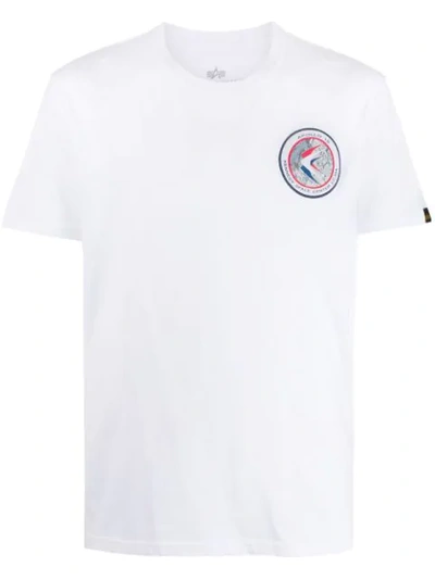 Alpha Industries Nasa Logo T-shirt In White