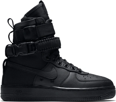 Pre-owned Nike Sf Air Force 1 High Triple Black (women's) In Black/black