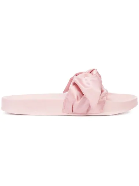 pink rihanna fenty slides
