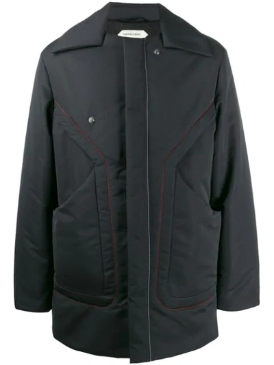 Namacheko Contrast Stitching Padded Jacket In Black