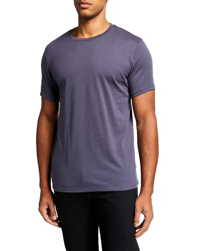 Goodman's Men's Supima Jersey Solid Crewneck T-shirt In Blue