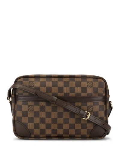 Pre-owned Louis Vuitton  Trocadero 27 Damier Shoulder Bag In Brown
