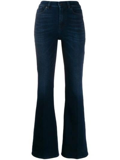 7 For All Mankind Lisha Slim Illusion Homeland Trousers In Blue