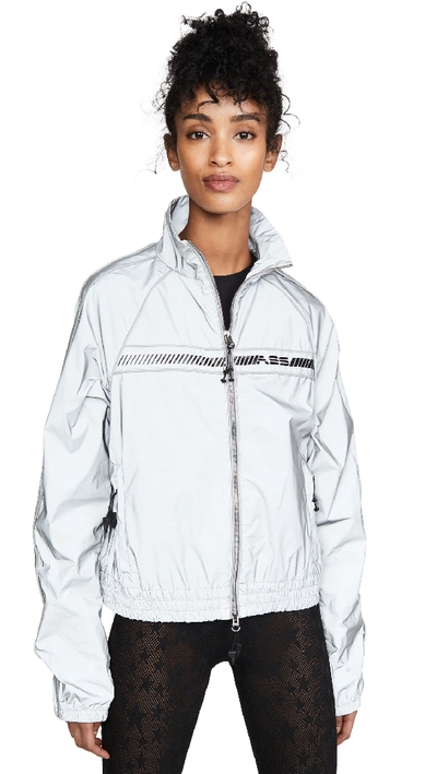 Adam Selman Sport Unisex Track Jacket In Reflective