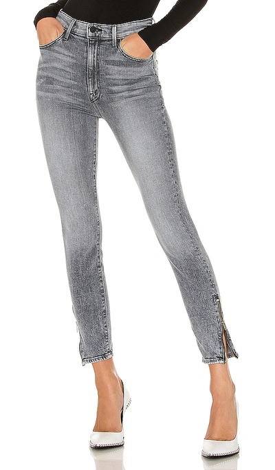 Mother Swooner Ankle Zip Jeans In Static
