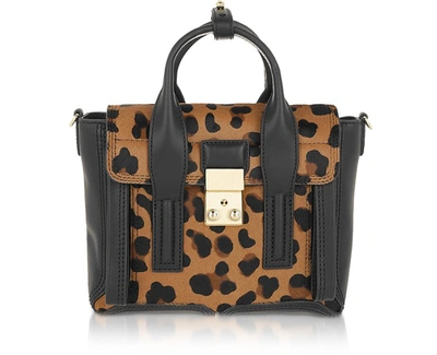 3.1 Phillip Lim Leopard Pashli Mini Satchel In Brown