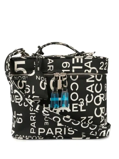 Pre-owned Chanel By Sea Cosmetic Bag In Black