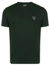 Ea7 Logo Badge T-shirt In Green