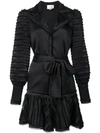 Alexis Renita Fringe Stripe Mini Dress In Black