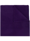 Allude Fine Knit Scarf In Purple