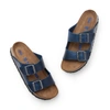 Birkenstock Arizona Soft Footbed Blue Oiled Leather Sandals In Oiled Leather Blue