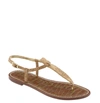 Sam Edelman Gigi T-strap Sandal In Natural Cork