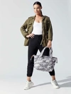 Mz Wallace Medium Sutton Bag In Light Gray Camo