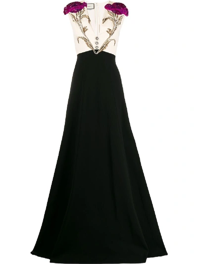 Gucci Viscose Dress With Jewellery Details/gioiello In Black