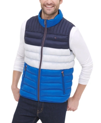 Tommy Hilfiger Men's Quilted Vest, Created For Macy's In Royl Blu C