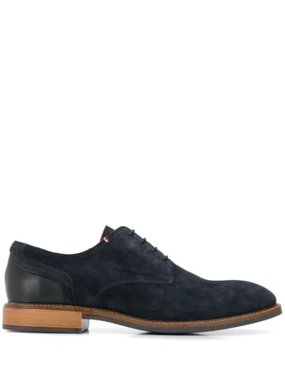 Tommy Hilfiger Leather Derby Shoes In Blue