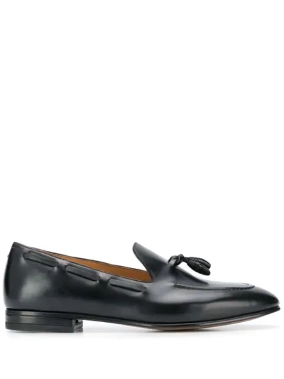Francesco Russo Tassel Loafers In Black