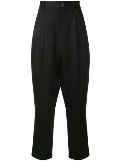 Necessity Sense Dan Wide Leg Trousers In Black