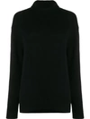 Allude Turtleneck Jumper In Black