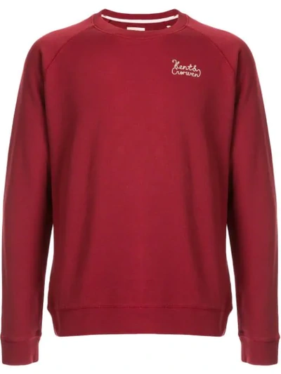 Kent & Curwen Logo Stitched Sweatshirt In Red