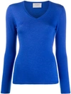 Snobby Sheep Brigitte Slim-fit Jumper In Blue