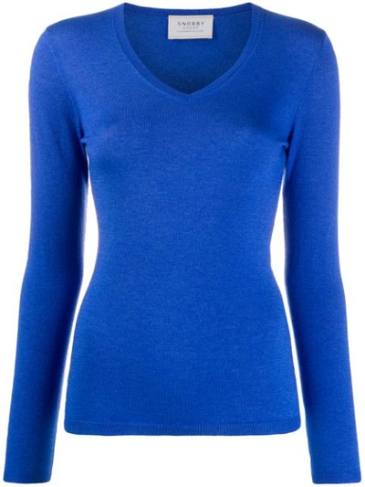 Snobby Sheep Brigitte Slim-fit Jumper In Blue