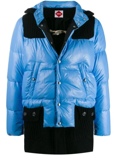 Bark Hooded Down Jacket In Blue