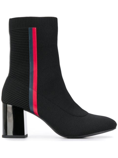 block heel sock boots tommy hilfiger