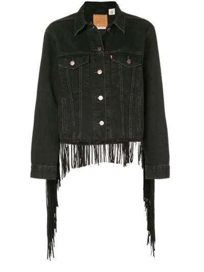 Levi's Fringe Tucker Jacket In Black