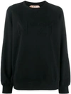 N°21 Tonal Logo Appliqué Sweatshirt In 9000 Nero