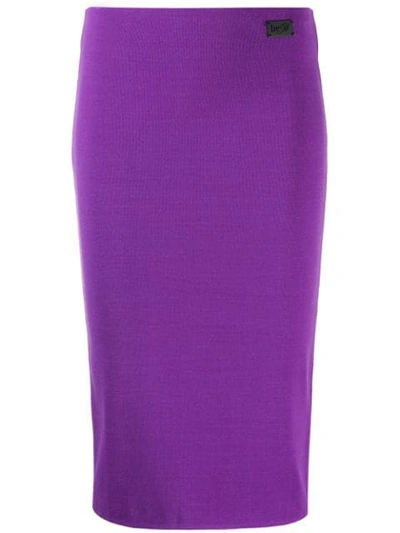 Be Blumarine Pencil Skirt In Purple