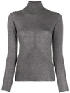 Lorena Antoniazzi Turtle Neck Sweater In Grey