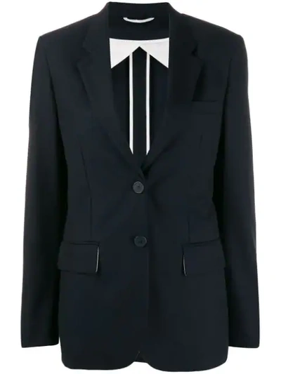 Maison Flaneur Single Breasted Blazer In Blue