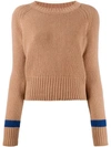 Aragona Crew-neck Cashmere Sweater In Neutrals