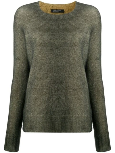 Aragona Crew-neck Knit Sweater In Green