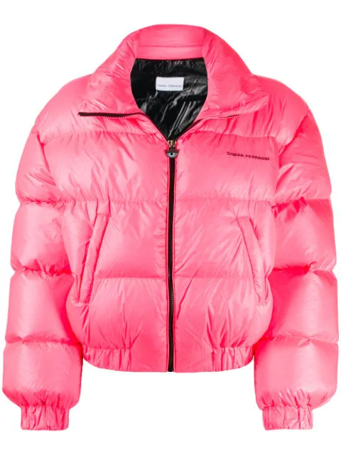 neon pink puffer