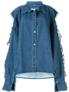 Pony Stone Stella Denim Shirt In Blue