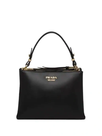 Prada Small Deux Bag In Black