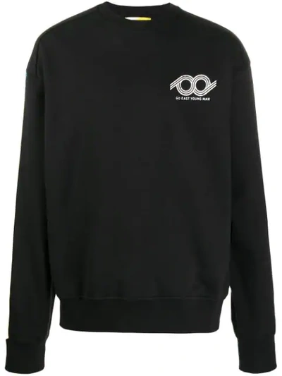Geym Side Panel Sweatshirt In Black