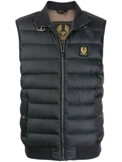 Belstaff Padded Gilet In Blue