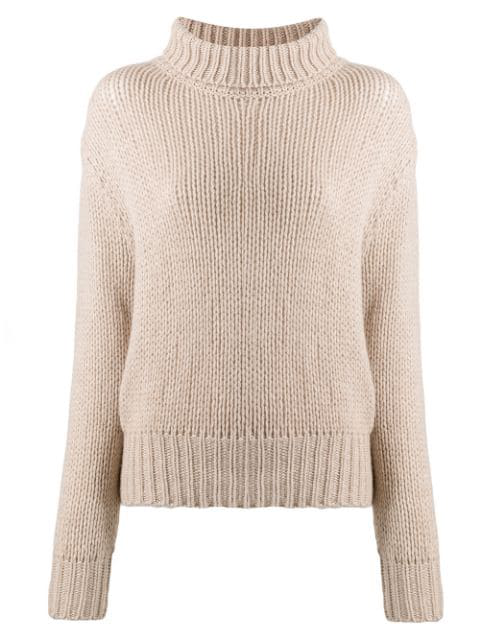 Aragona Rollneck Cashmere Sweater In Neutrals | ModeSens