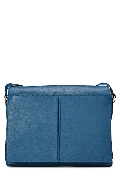 Pre-owned Dior Homme Blue Leather Messenger Bag