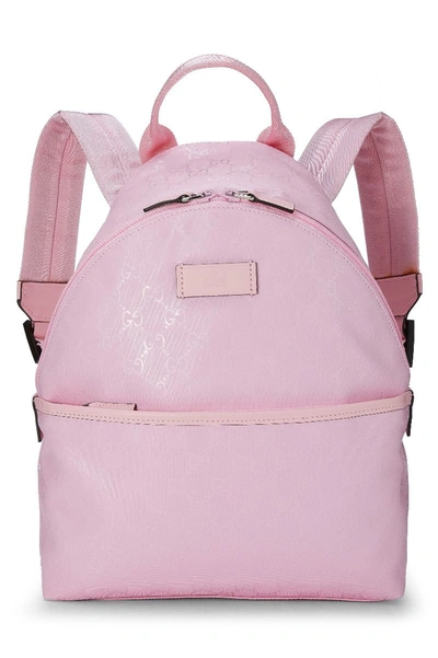 Pre-owned Gucci Pink Gg Imprime Kids Backpack