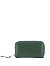 Comme Des Garçons Coin Zip Wallet In Green