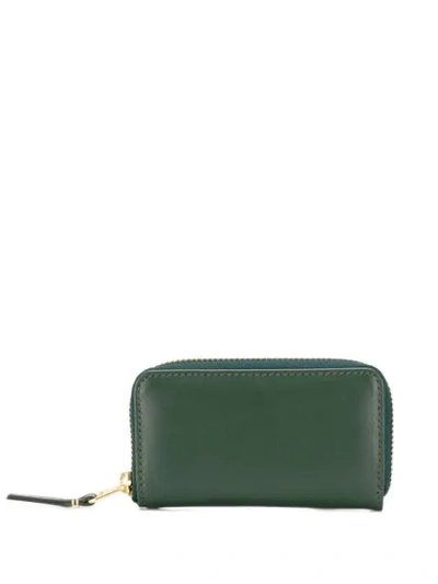 Comme Des Garçons Coin Zip Wallet In Green