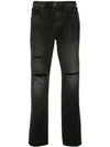 Amiri Thrasher Loose Jeans In Black