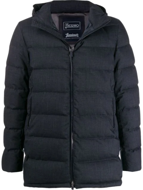 herno hooded padded jacket