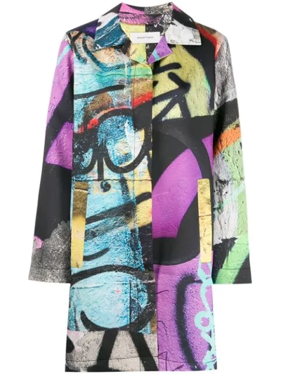 Marques' Almeida All-over Print Coat In Pink