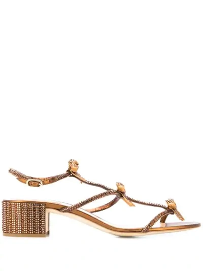 René Caovilla Open-toe Sandals In Brown